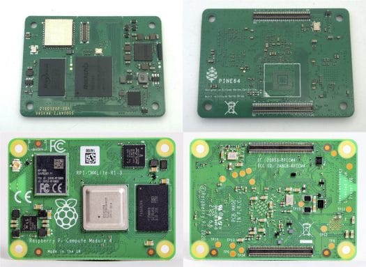 SOQuartz vs Raspberry Pi Compute Module