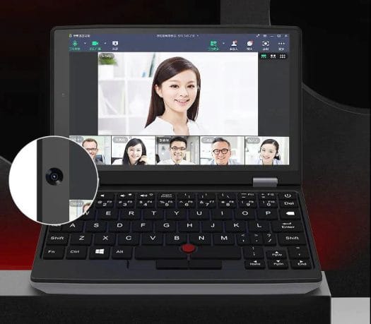 mini laptop webcam zoom conference