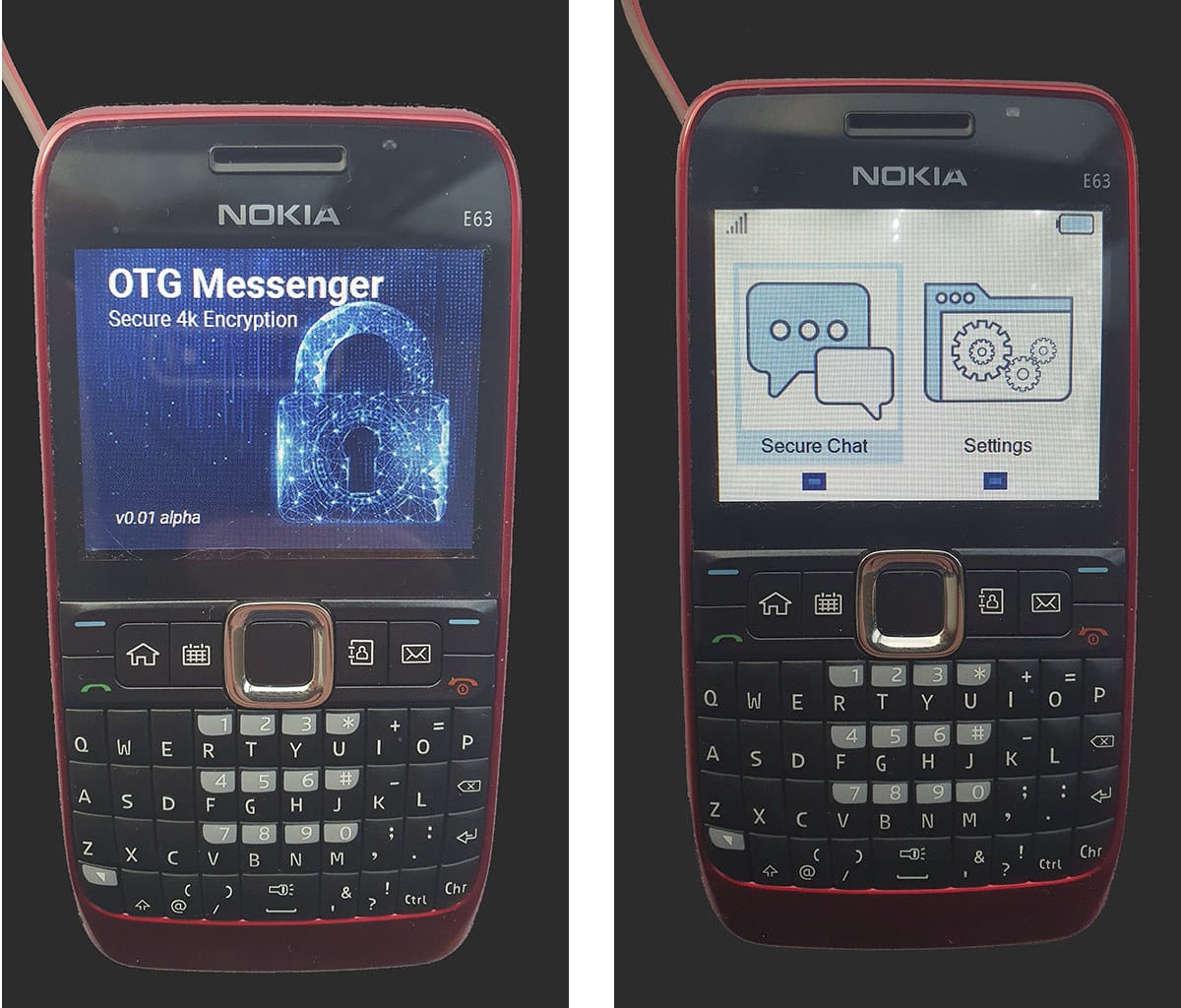 Nokia E63 LoRa messenger