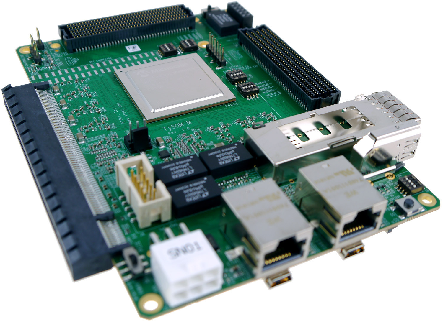 Embedded development board features Microchip PolarFire RISC-V FPGA SoC -  CNX Software