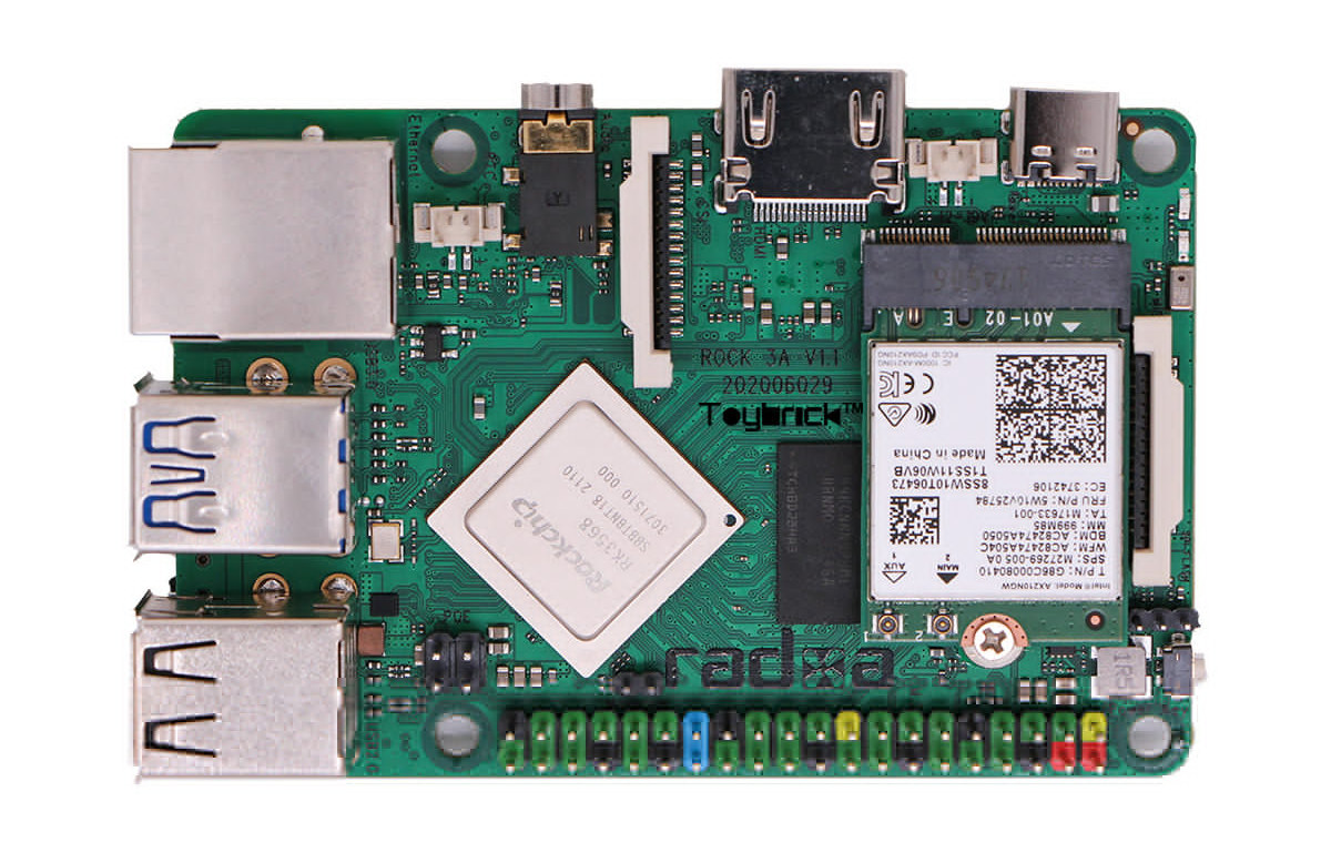 ROCK 3A SBC brings M.2 slots for NVMe SSD, WiFi 6 Pi form factor - CNX Software