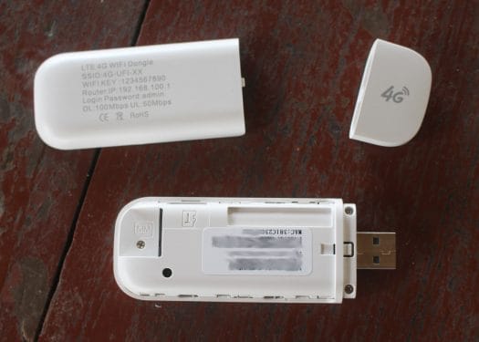 4G LTE WiFi Dongle SIM card microSD card