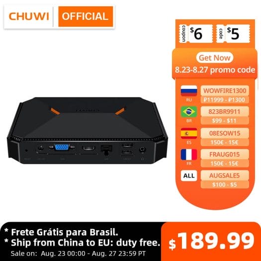 CHUWI Herobox Mini PC coupons