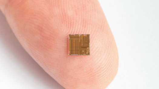 Ultra-low-power RISC-V Chip on finger
