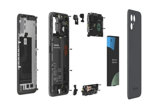 Fairphone 4 exploded view