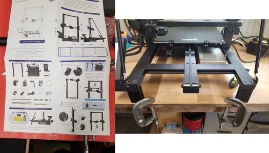 Longer 3d printer assembly