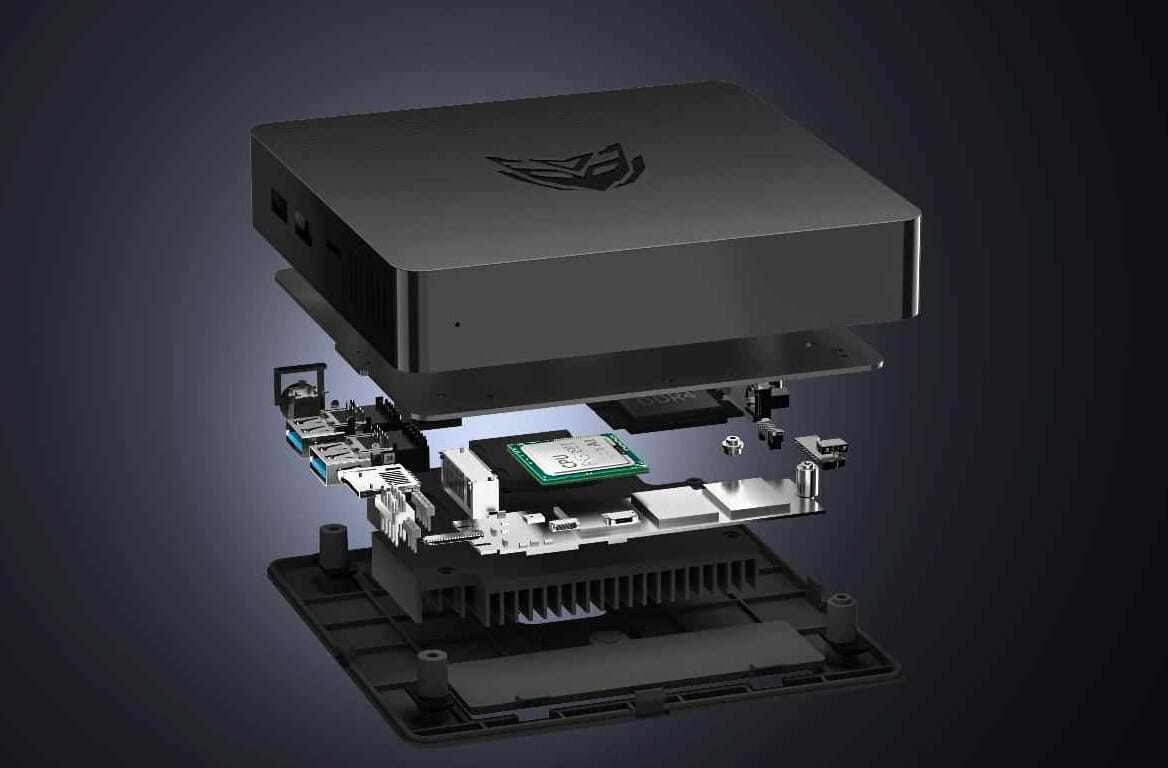 BMAX B1 PLUS Celeron N3350 Mini PC with 6GB RAM, 64GB eMMC flash