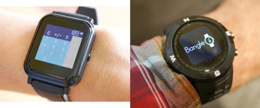 Open source JavaScript smartwatch Bangle.js 2 vs Bangle.js