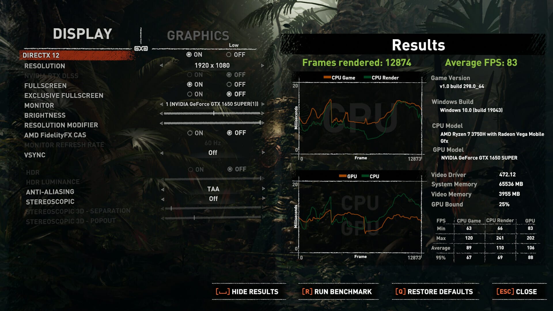 Ryzen 7 best sale 3750h benchmark