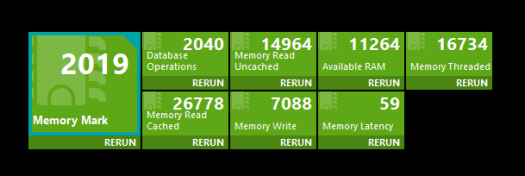 AMD Ryzen 7 3750H-windows 10 memory passmark