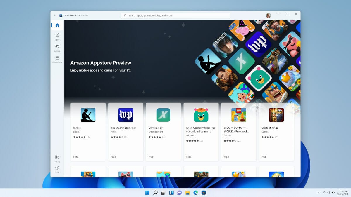 Amazon Appstore Windows 11 Android apps