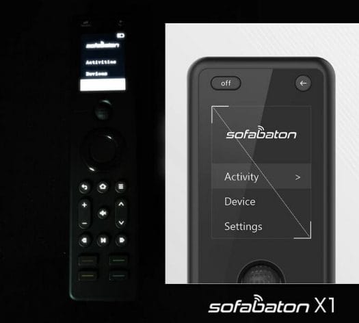 Backlit universal remote control with display