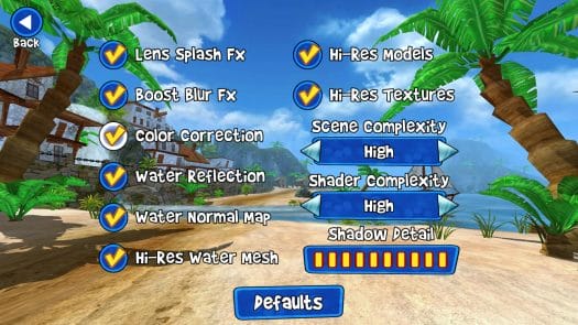 Beach Buggy-Racing Maxed out Graphics Settings