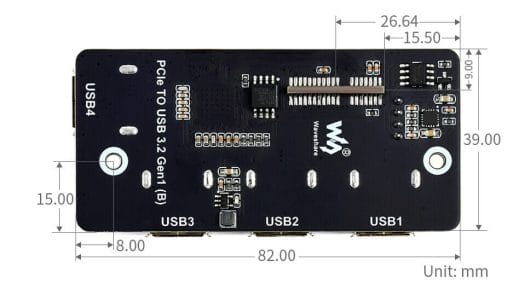 PCIe to USB 3.2 Gen1 adapter