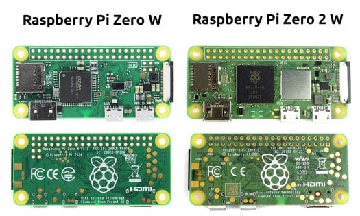 Rapsberry Pi Zero W vs Raspberry Pi Zero 2 W