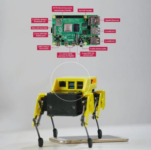 Raspberry Pi 4 robot dog