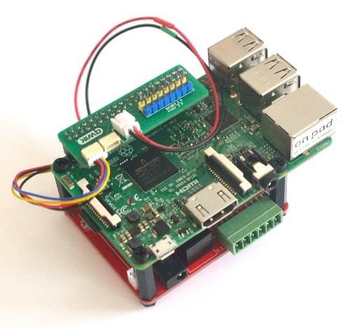 IOThing Digital connected to a Raspberry Pi 3 via an adapter