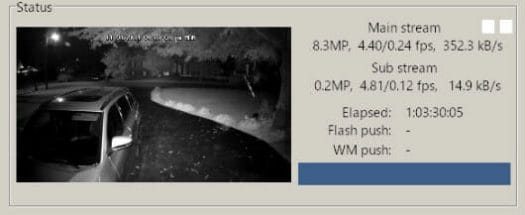 ip camera main stream & sub stream
