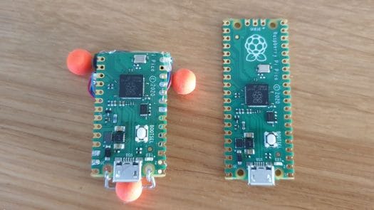 Three wheeled raspberry pi pico robot