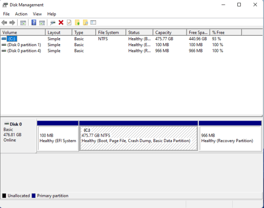 Windows 11 disk management
