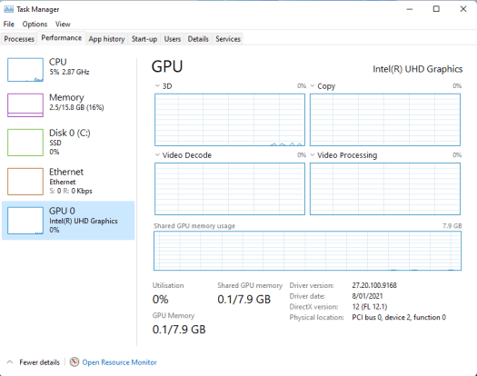 Windows 11 intel uhd graphics gpu