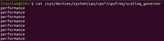 ubuntu performance govenor