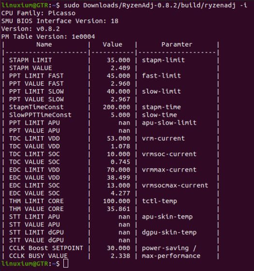 ryzenadj ubuntu