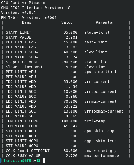 ryzenadj manjaro