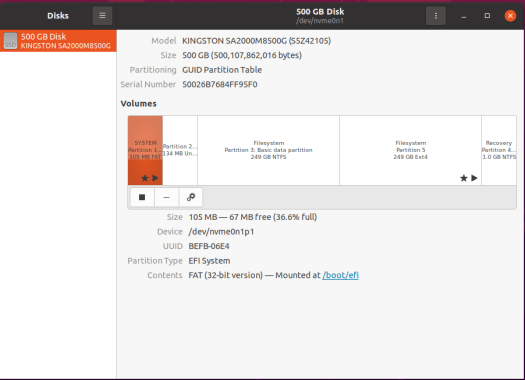 Ubuntu 20.04 disk management