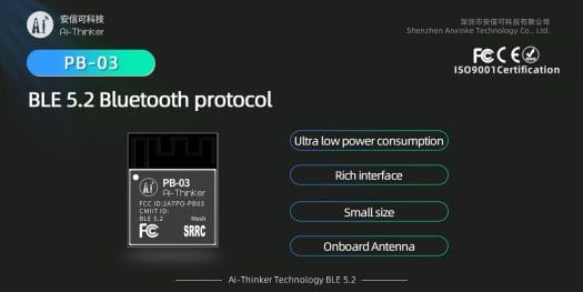PB-03 Bluetooth LE 5.2 module