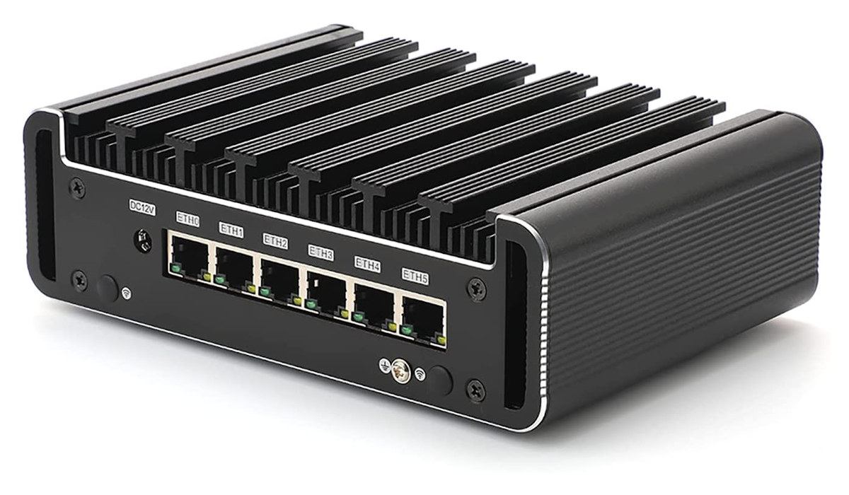 6 LAN Industrial Mini PC for Linux Pfsense VPN Firewall and