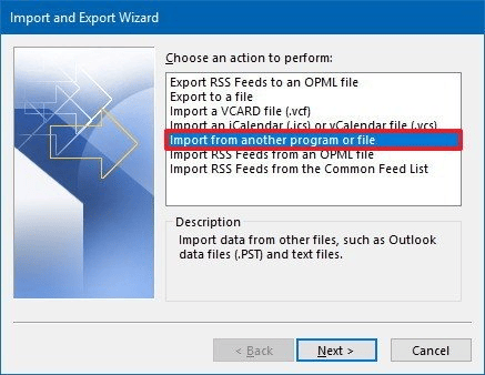 import from another program or file