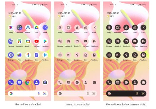 Android 13 themes icons