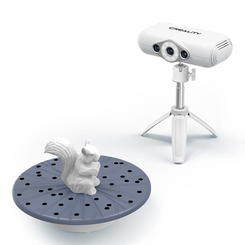 Creality CR-Scan Lizard 3D scanner works on black objects, offers