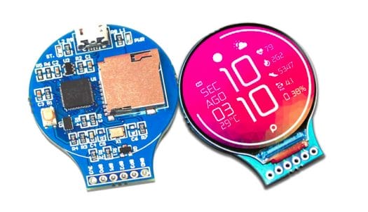 RoundyPi Round color LCD board with Raspberry Pi RP2040