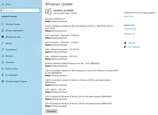 Windows 10 upgrades