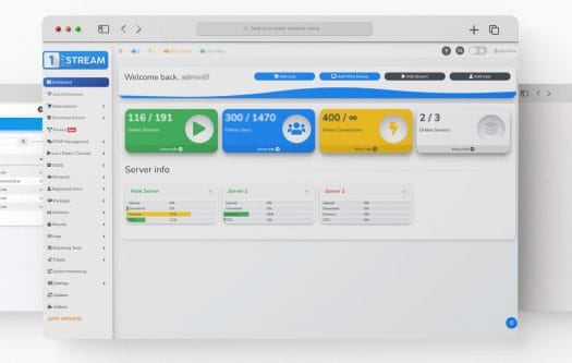 Single Stream Iptv Panel