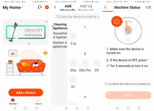 Ultenic app add new device