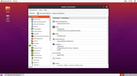 Ubuntu 20.04 Jieyun Zhilian T50 board