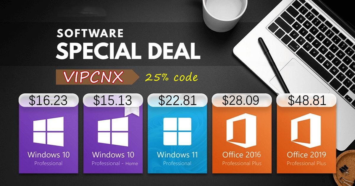 Windows 10 Microsoft Office 2016 discounts