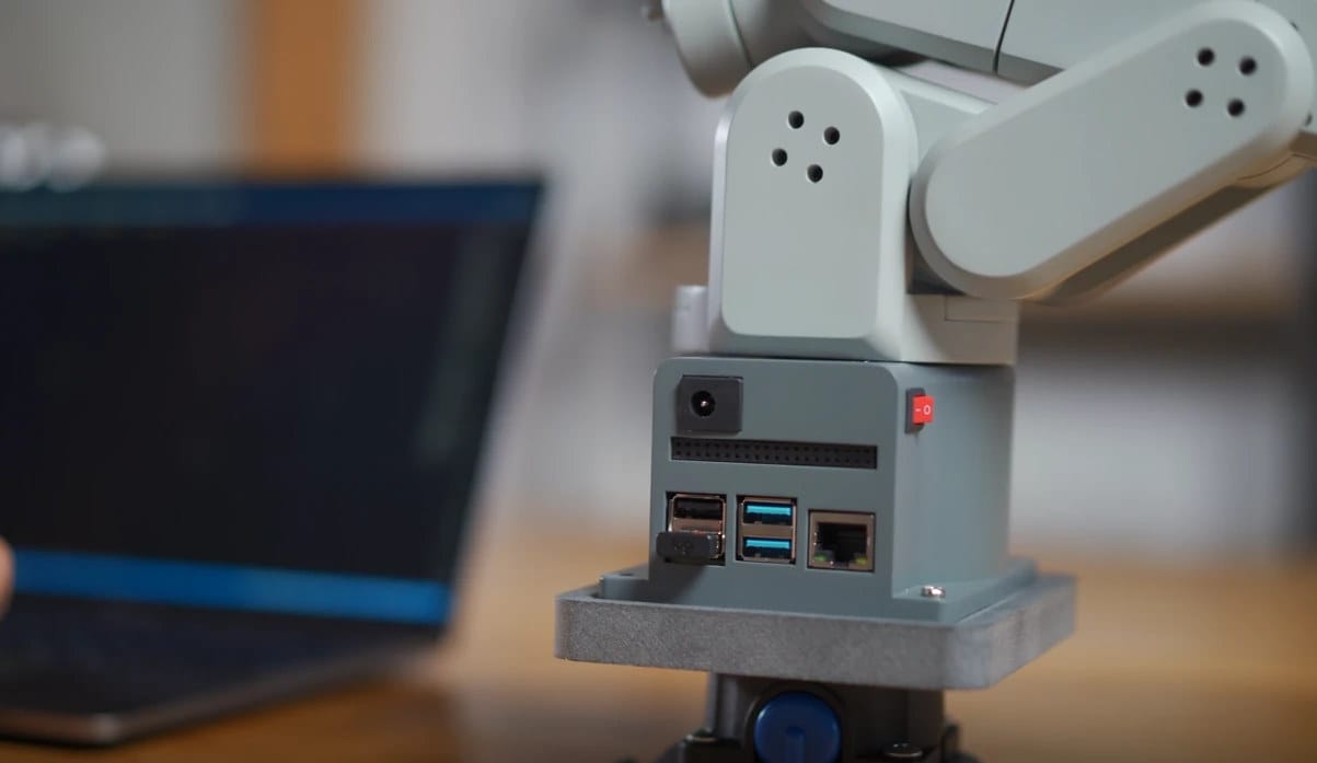 MechArm Pi 270 is a desktop robotic arm powered by a Raspberry Pi