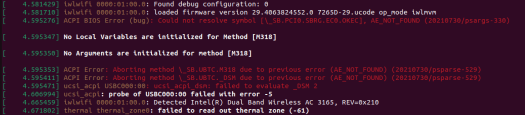 beelink ser3 ubuntu 22.04 dmesg errors SB.PCI0.SBRG AE_NOT_FOUND