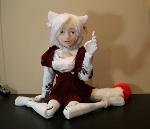 robot cat girl doll