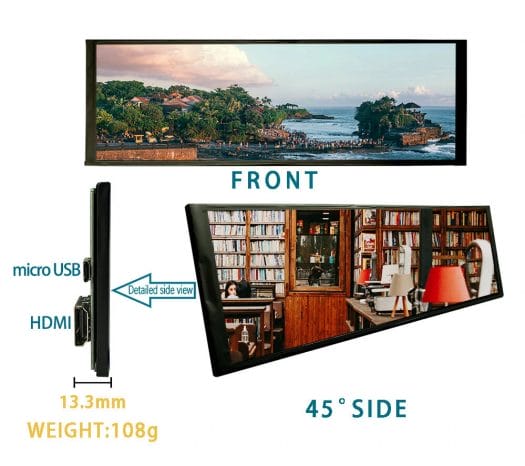 7.9-inch ultra-wide display