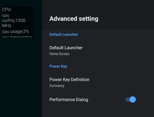 Android 12 performance dialog
