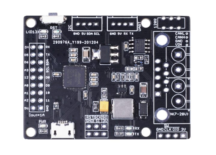 CANBed M4 SAM E51 development board features MCP2542FD CAN transceiver ...