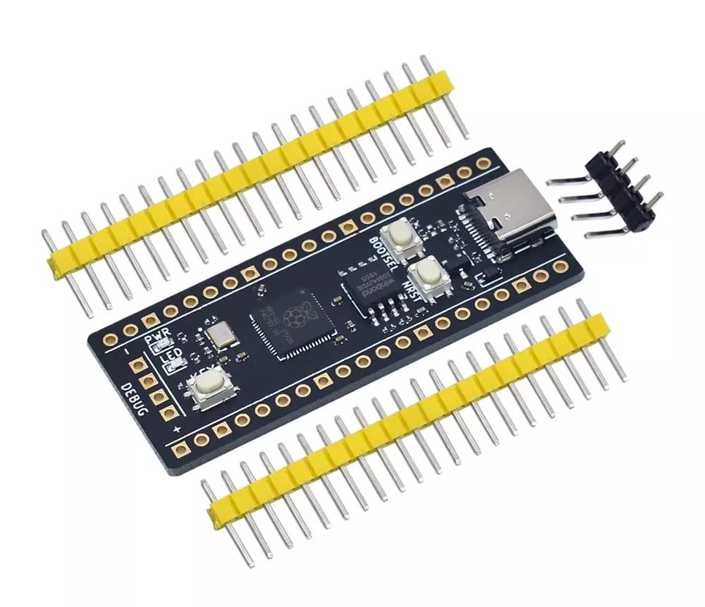 WeAct RP2040 board adds 16MB flash, port to Pi Pico factor - CNX Software