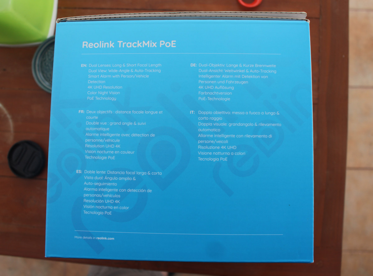 Reolink TrackMix PoE 4K UHD Outdoor Dual-Lens PTZ Network TMP4K