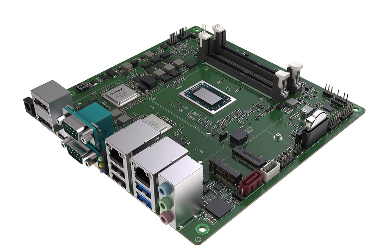 Mini-ITX motherboard combines AMD Ryzen Embedded R2314 SoC with