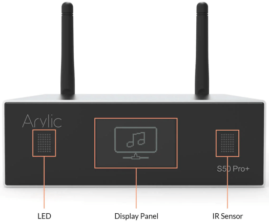 Arylic S50 Pro front panel
